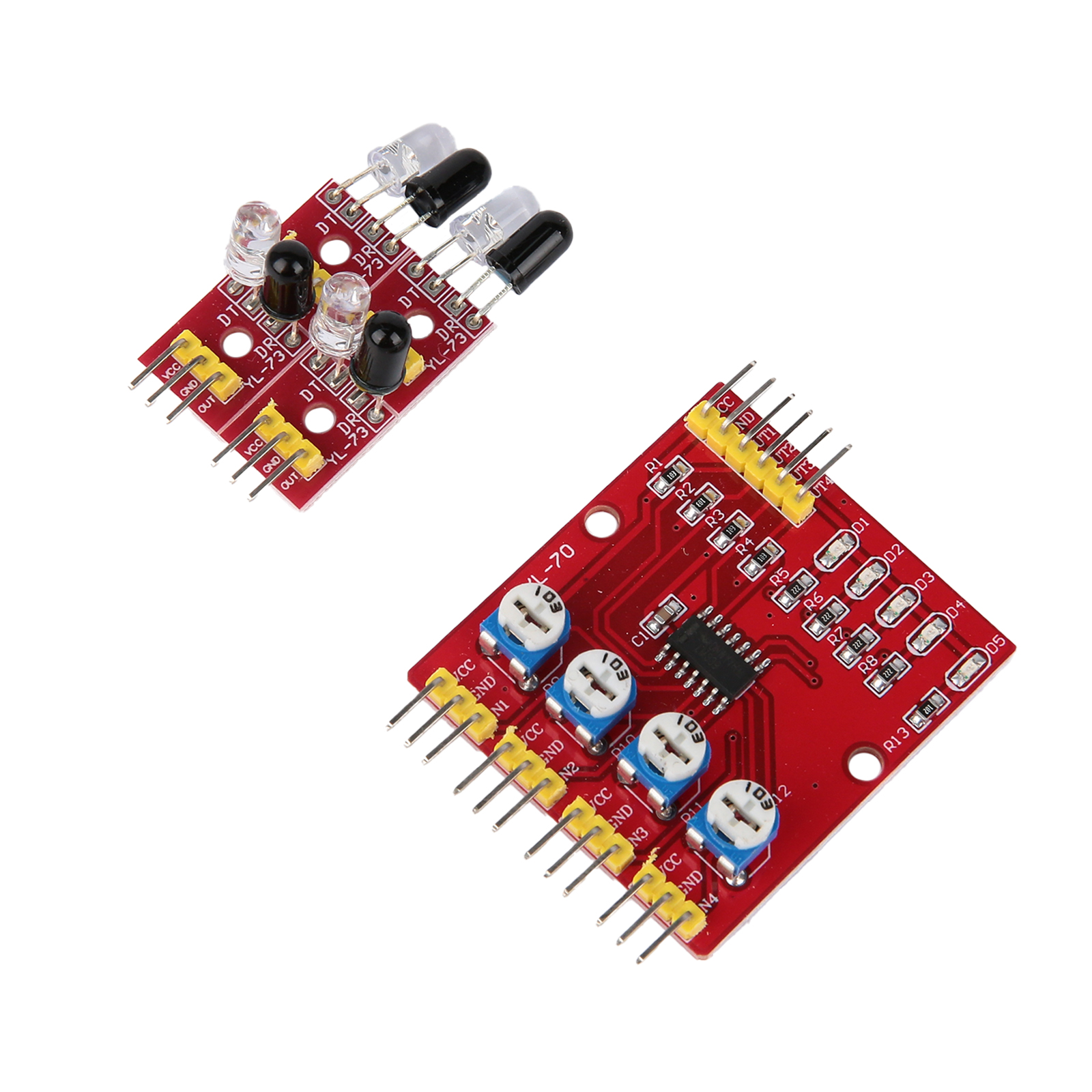 Модуль слежения за линией четырехканальный